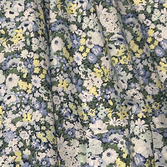 J Crew Liberty London Dress Womens Large Palermo Smocked Mini Floral Thorpe - Picture 7 of 10